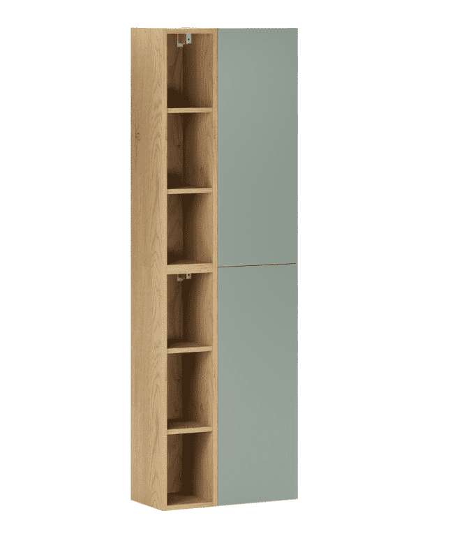 ArtCom Vysoká skrinka ASTER Green ASG 2SP/2UR