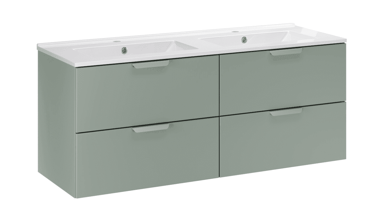 ArtCom Kúpeľňová skrinka s umývadlom ASTER Green U120cm | 120 cm