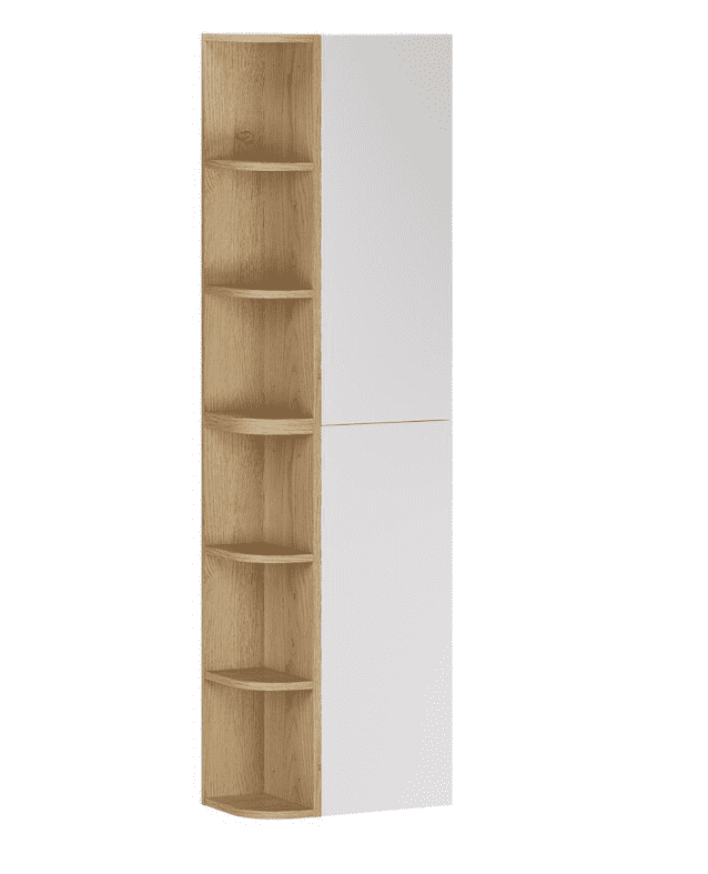 ArtCom Vysoká skrinka ASTER WHITE ASG 2SP/2URSM