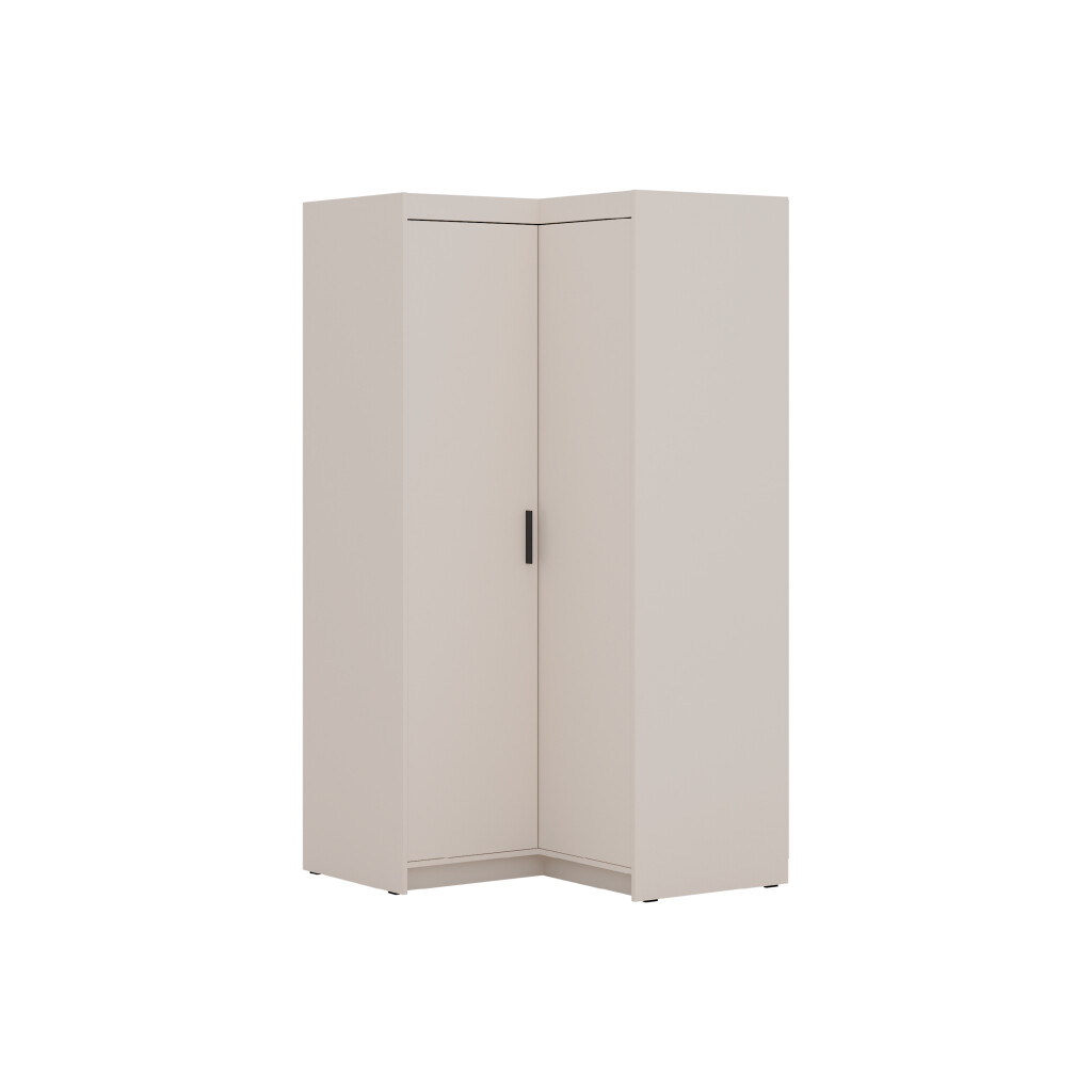 ArtLemp Rohová šatníková skriňa ELLEN 2D | pieskovo béžová