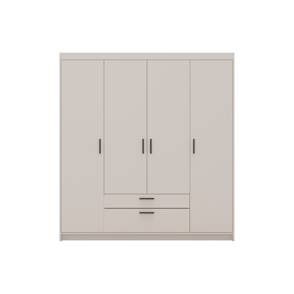 ArtLemp Šatníková skriňa ELLEN 4D2S | pieskovo béžová