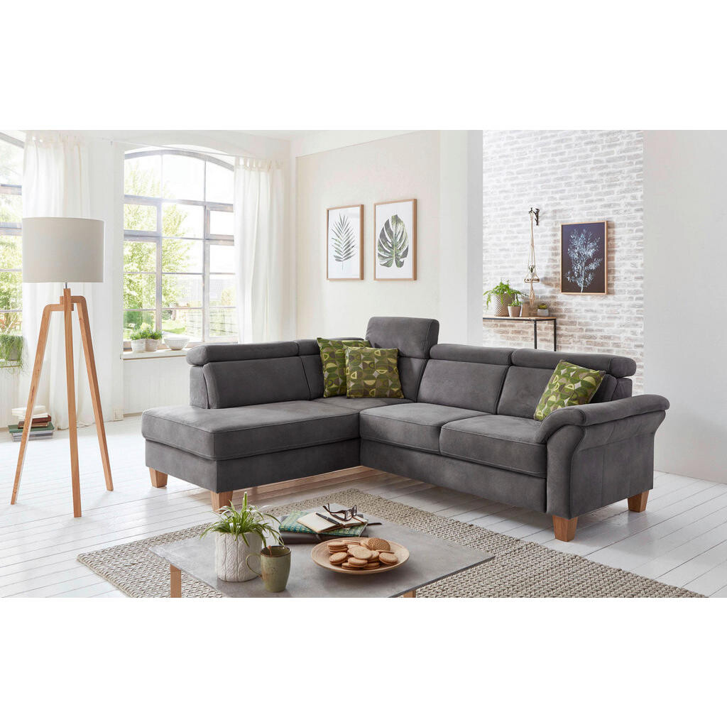 Sit & More ROHOVÁ SEDACIA SÚPRAVA, textil, antracitová