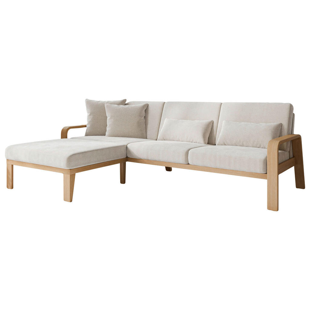 Sit & More ROHOVÁ SEDACIA SÚPRAVA, textil, krémová