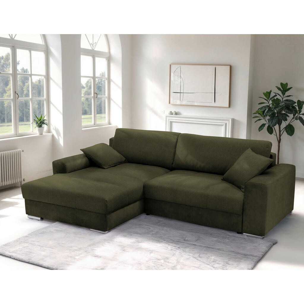 Livetastic ROHOVÁ SEDACIA SÚPRAVA, textil, olivovozelená