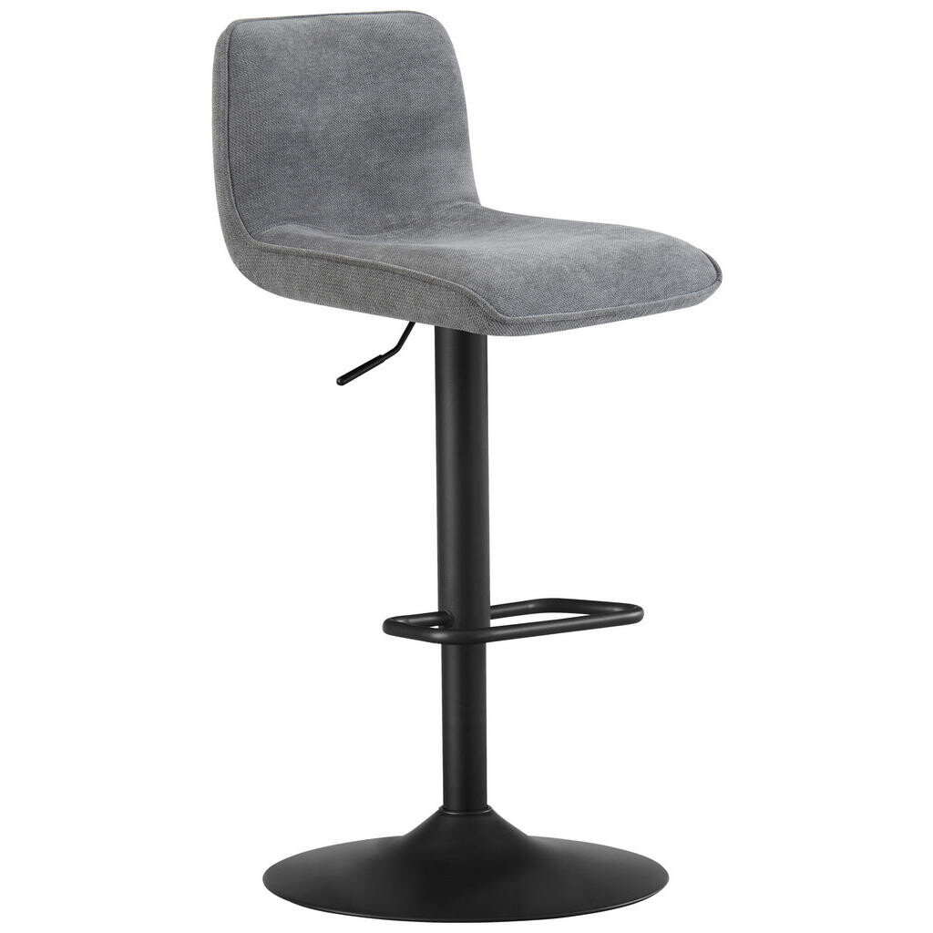 home24 BAROVÁ STOLIČKA, sivá, čierna