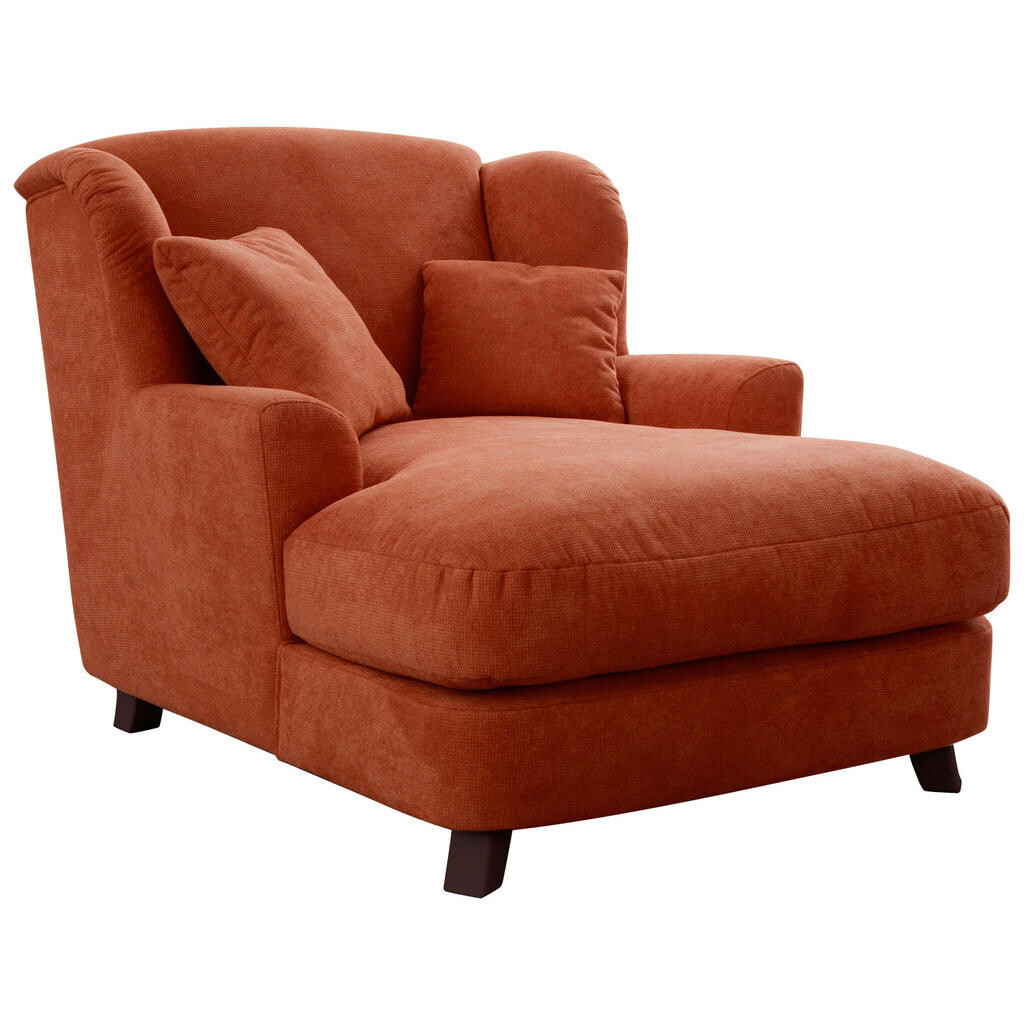 Sit & More XXL KRESLO, textil, kompozitné drevo, terakotová