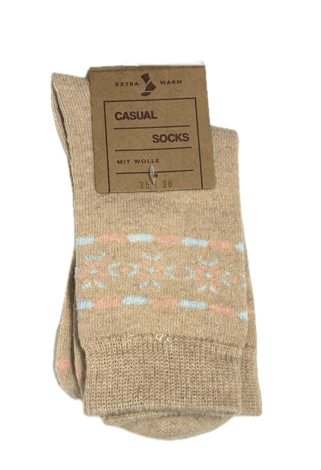 Dámske teplé ponožky vzor 37761 - Wik 35-38 tělová