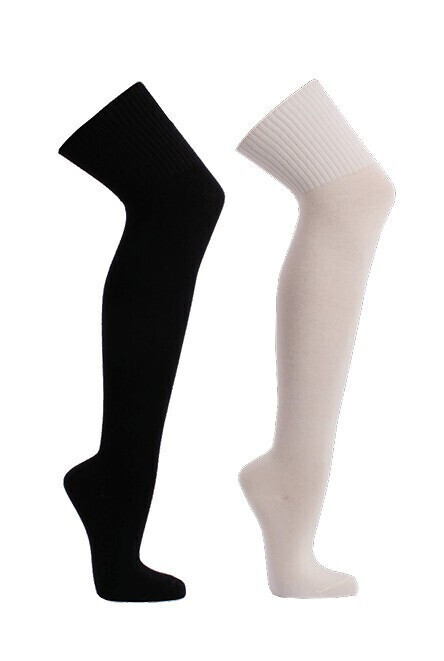 Dámske ponožky 4010 s vlnou - WiK 4 39-42 smetanová