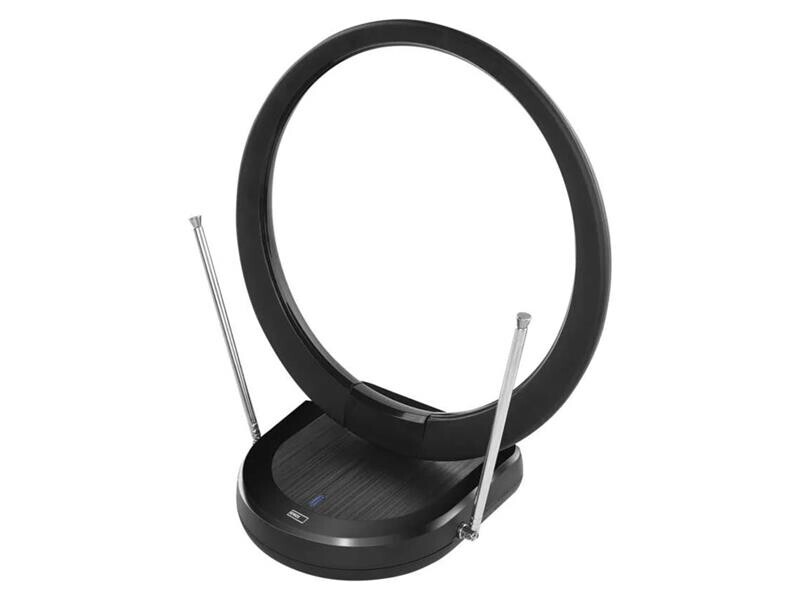 Izbová anténa EMOS CITY RING–C500, DVB-T2, DAB, filtr LTE/4G/5G