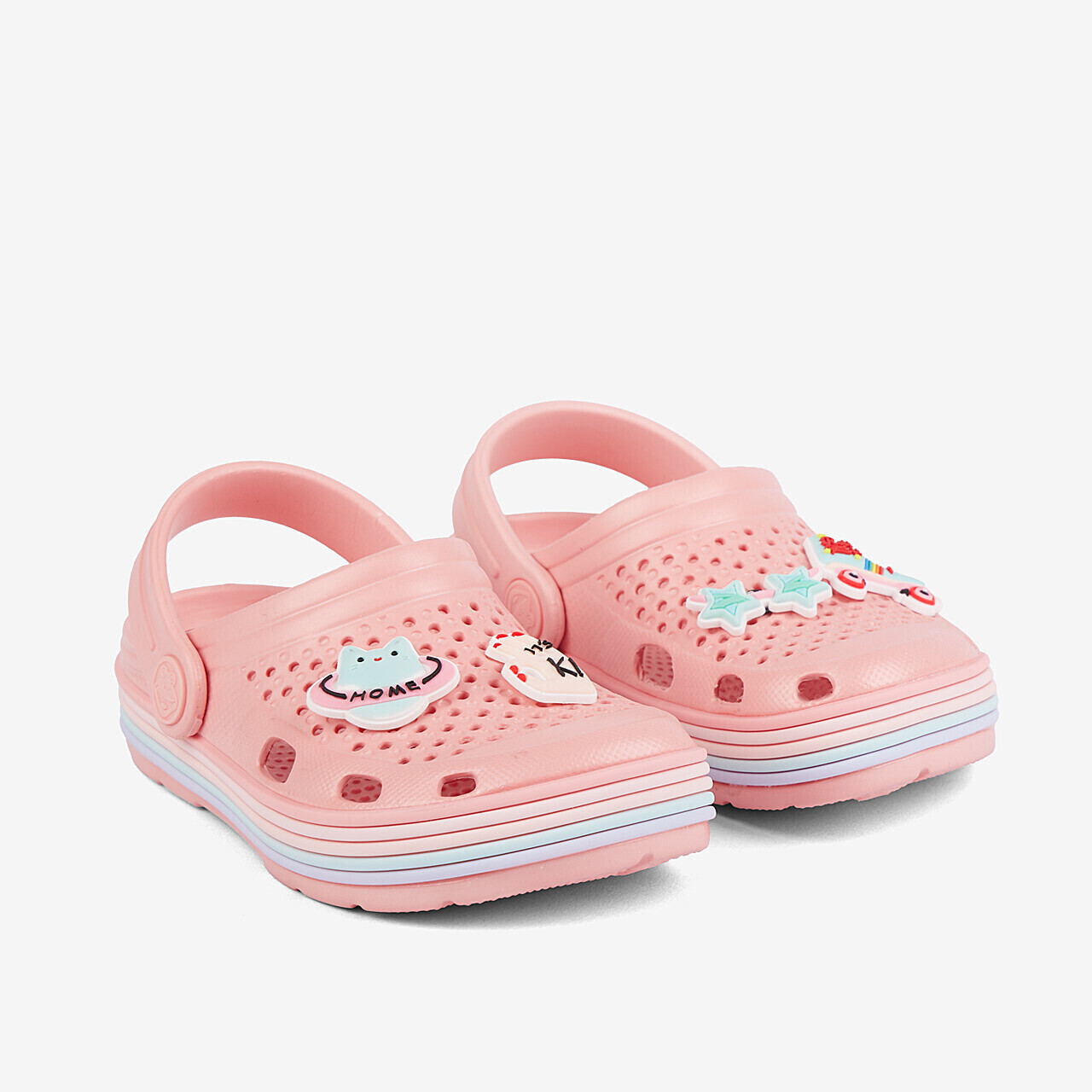 COQUI Nazúvacie šľapky LINDO – ružové s amuletom, veľ. 34/35