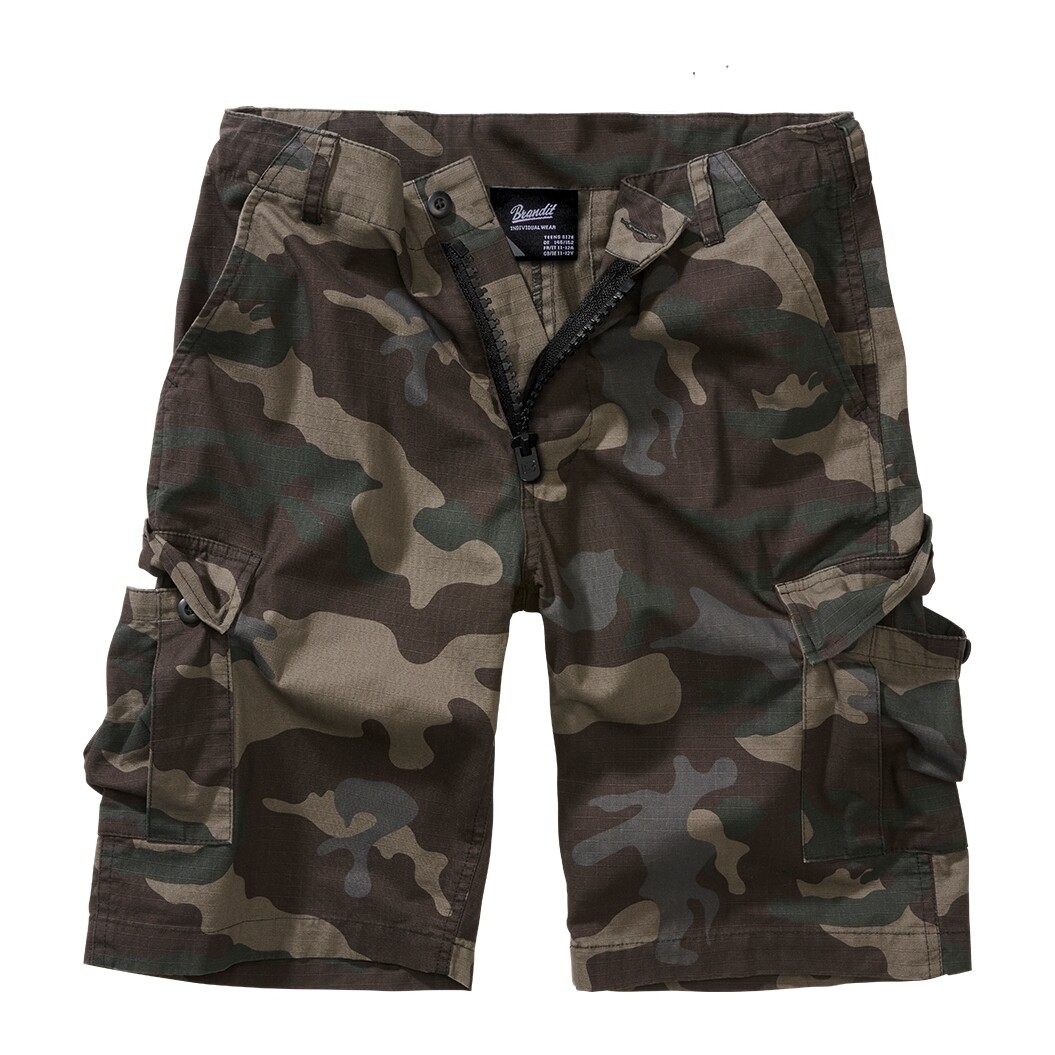 Kraťasy detské Brandit Kids BDU Ripstop - darkcamo,