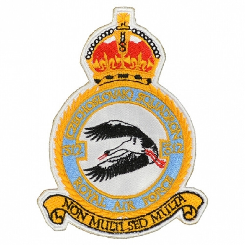 Nášivka Československá 312. peruť RAF - farebná