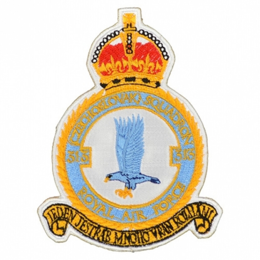 Nášivka Československá 313. peruť RAF - farebná