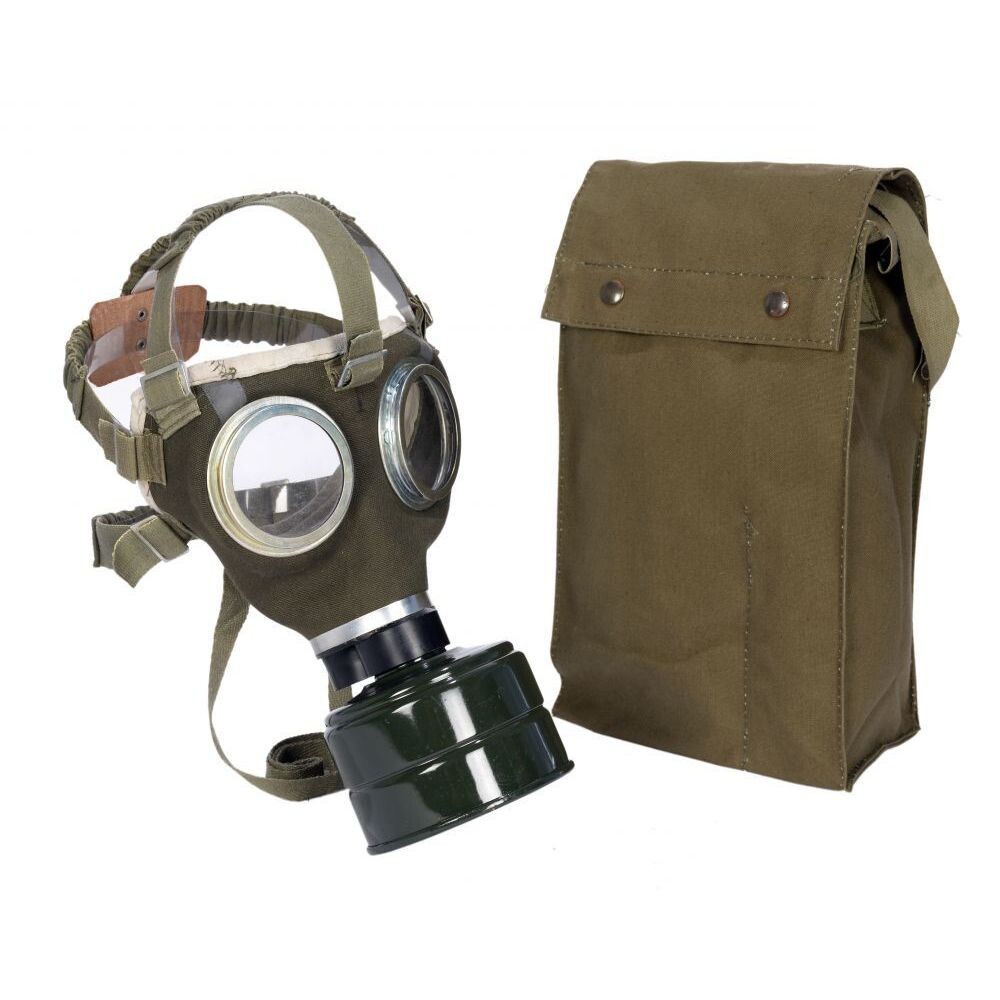 Maska plynová maďarská M75 s filtrom a obalom - olivová,