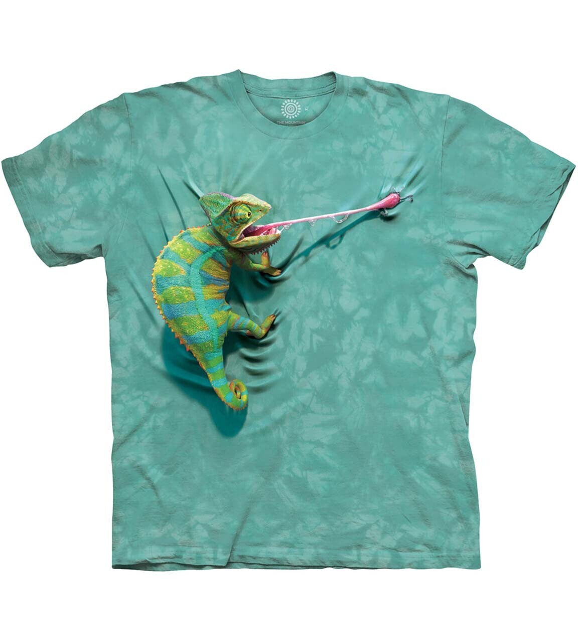 Tričko detské The Mountain Climbing Chamelion - modré,