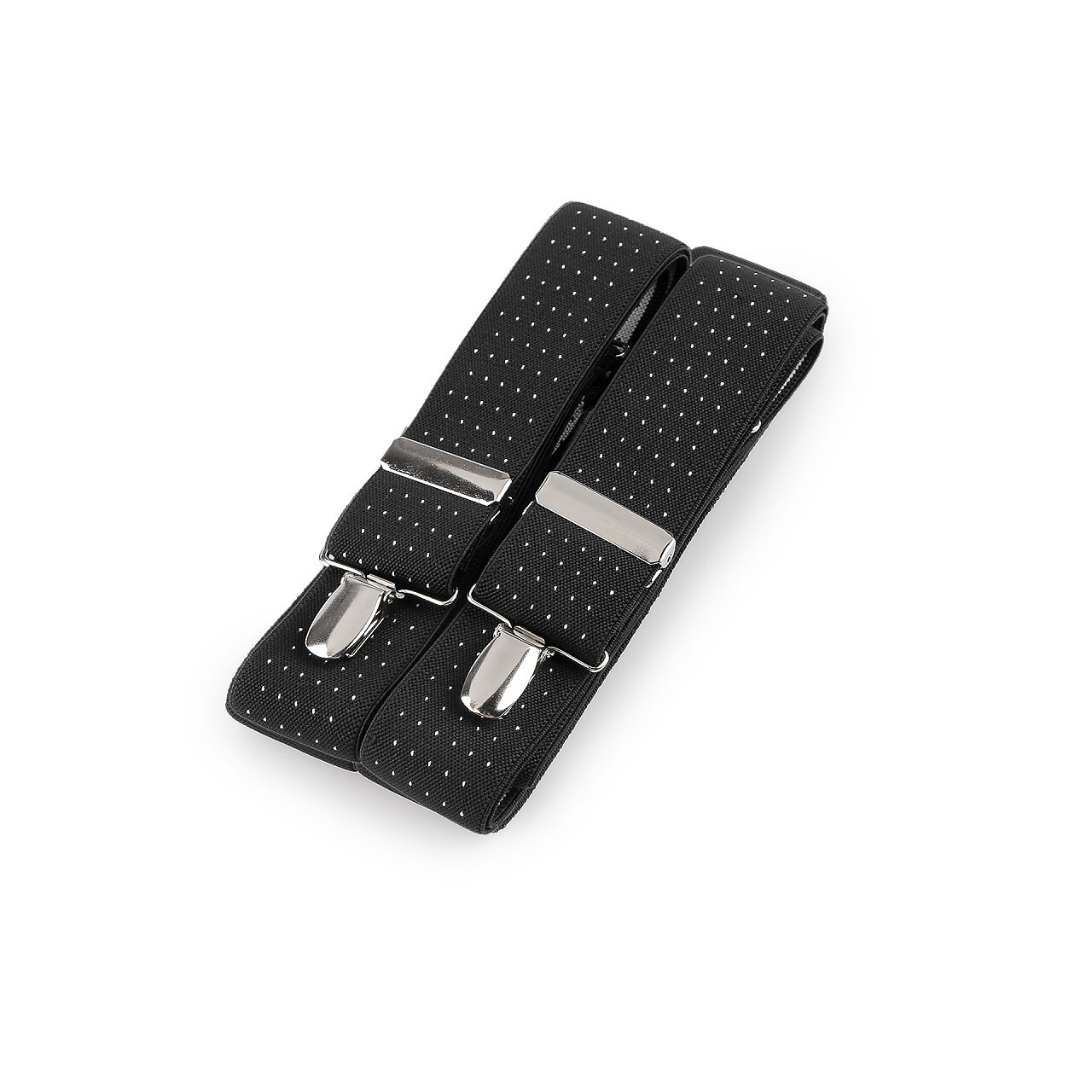 Traky na sponu šírka 3,5 cm - čierne-biele