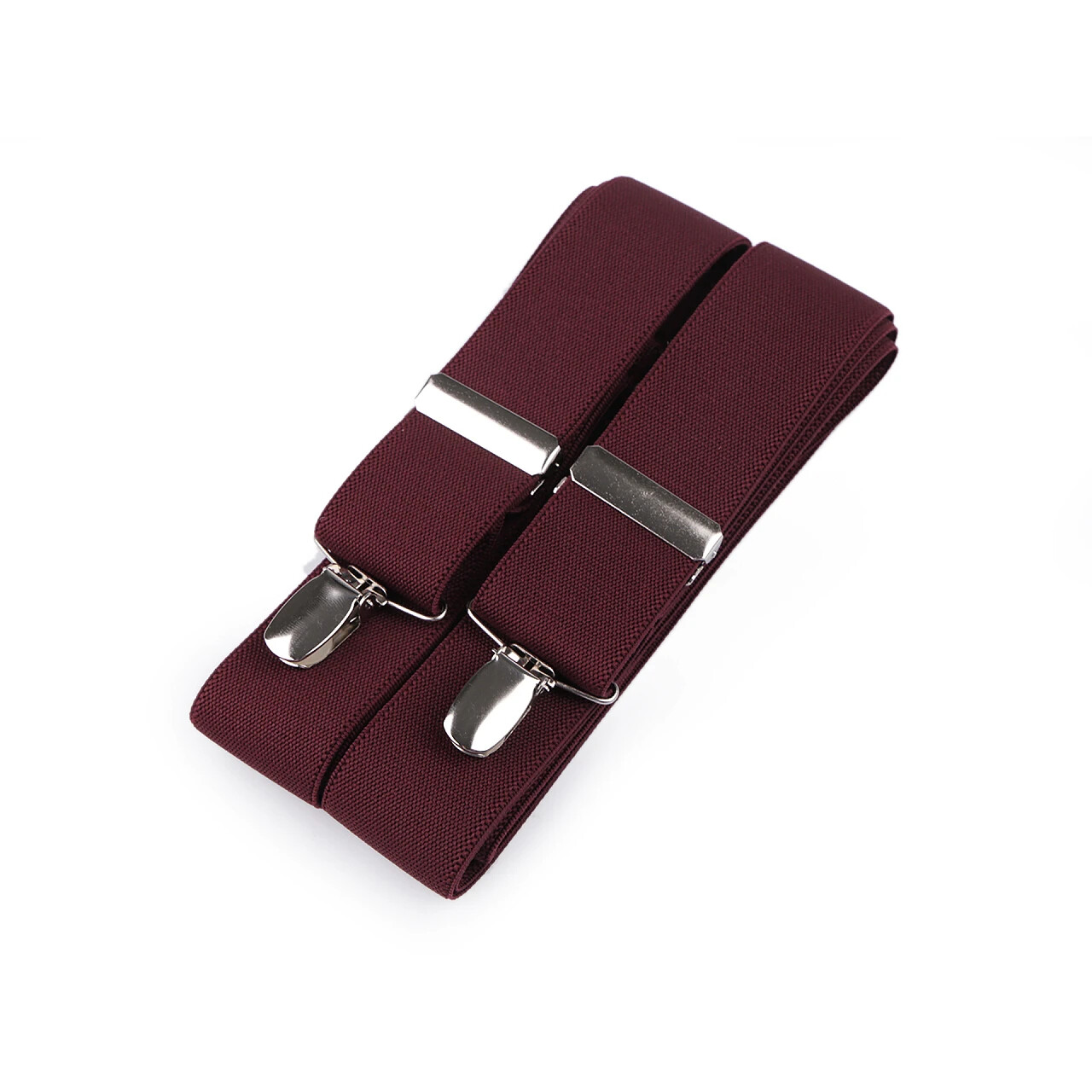 Traky na sponu šírka 3,5 cm - tmavo červené