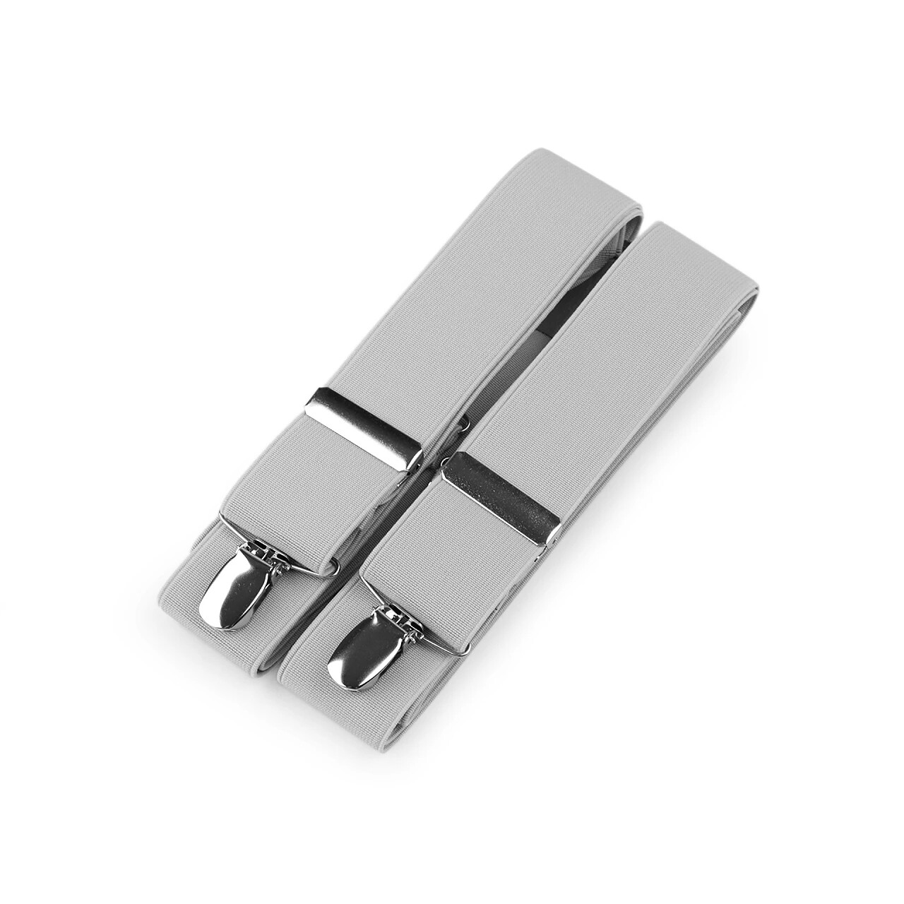 Traky na sponu šírka 3,5 cm - svetlo sivé