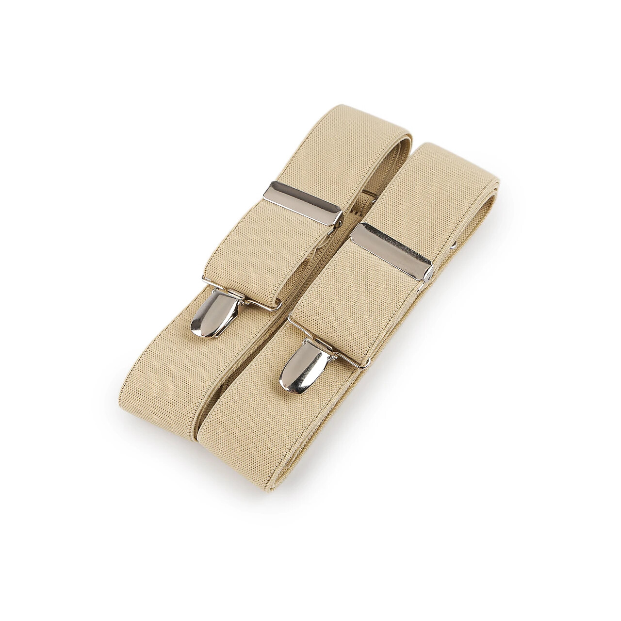 Traky na sponu šírka 3,5 cm - svetlo béžové