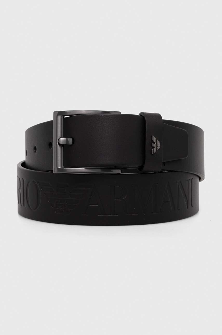 Kožený opasok Emporio Armani