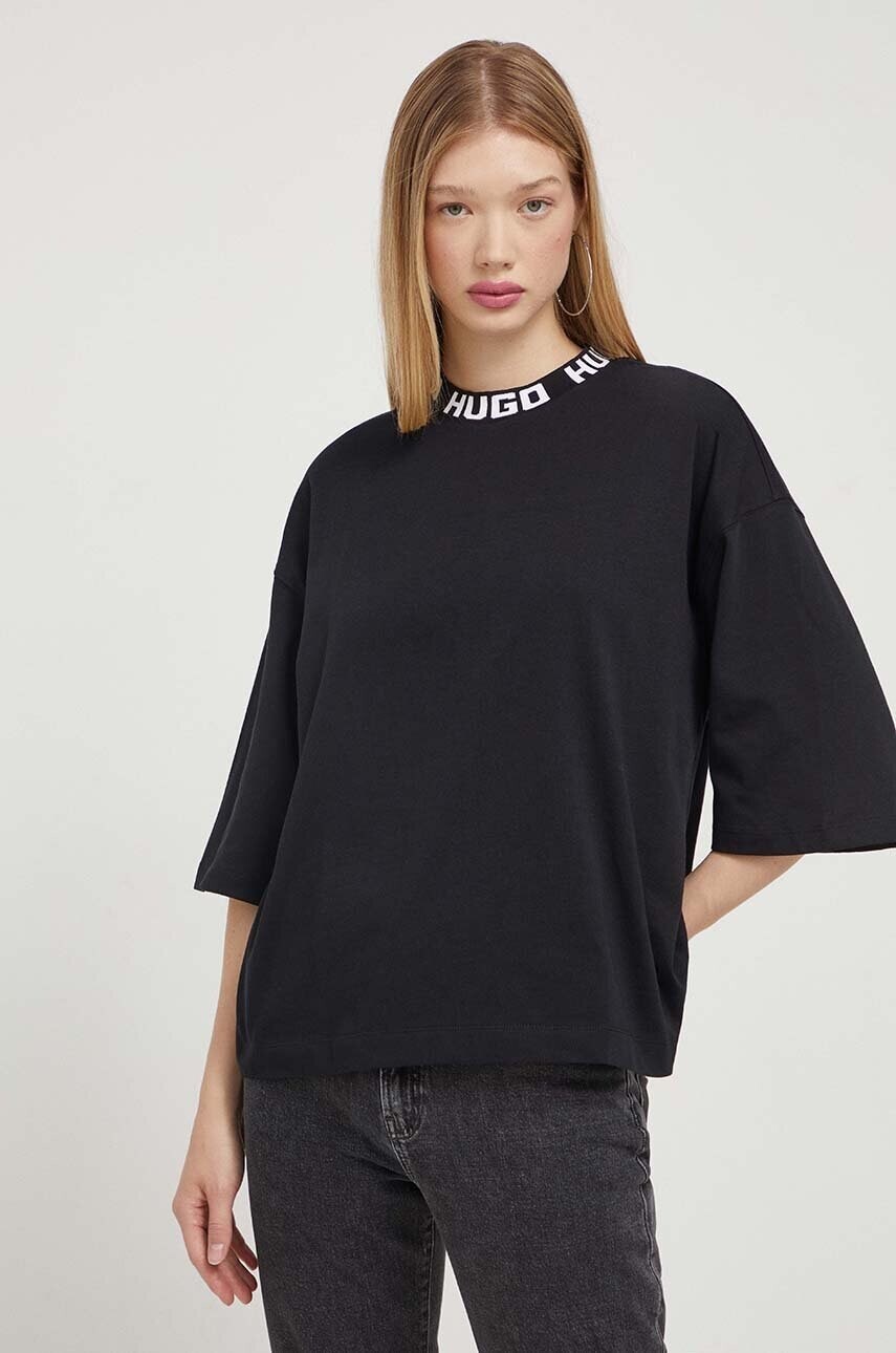 Bavlnené tričko HUGO Dinaya
