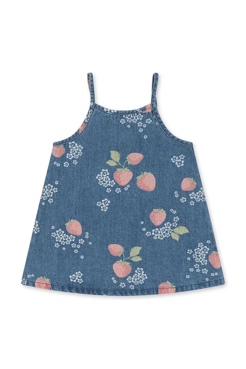 Dievčenské rifľové šaty Konges Sløjd MAGOT STRAP DRESS GOTS