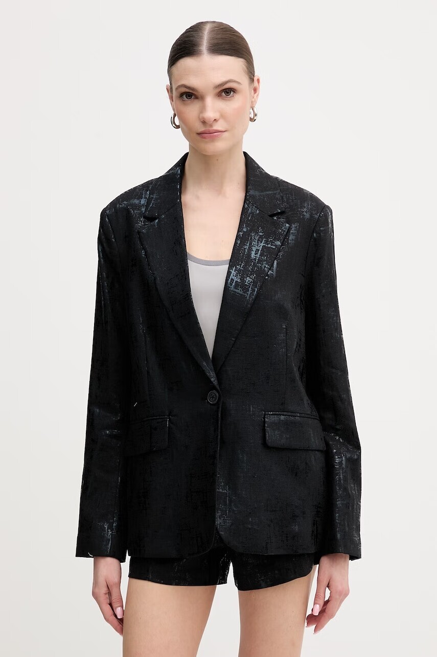 Bunda zo zmesi ľanu Silvian Heach KHUTLO