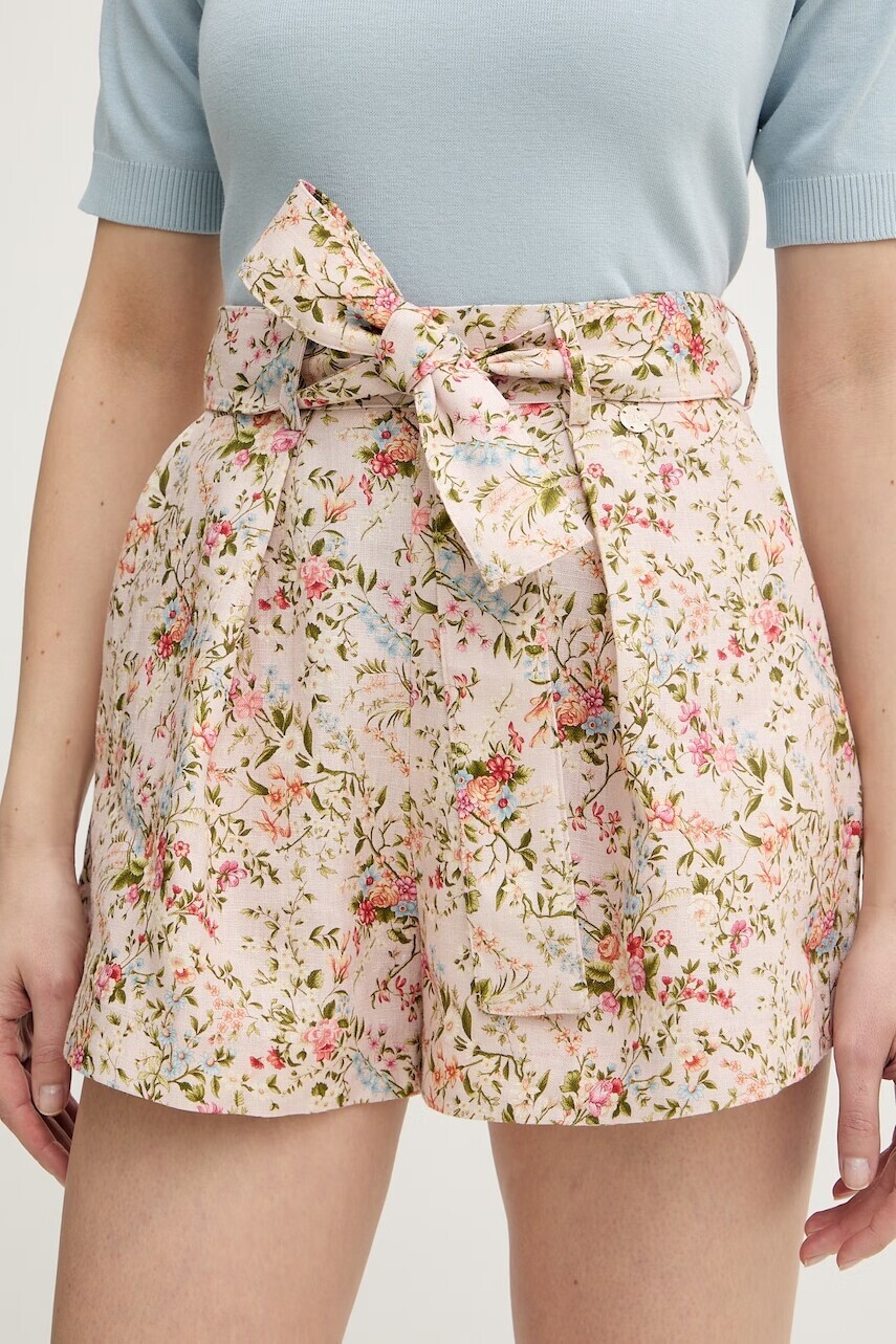 Ľanové šortky Silvian Heach ALIMO