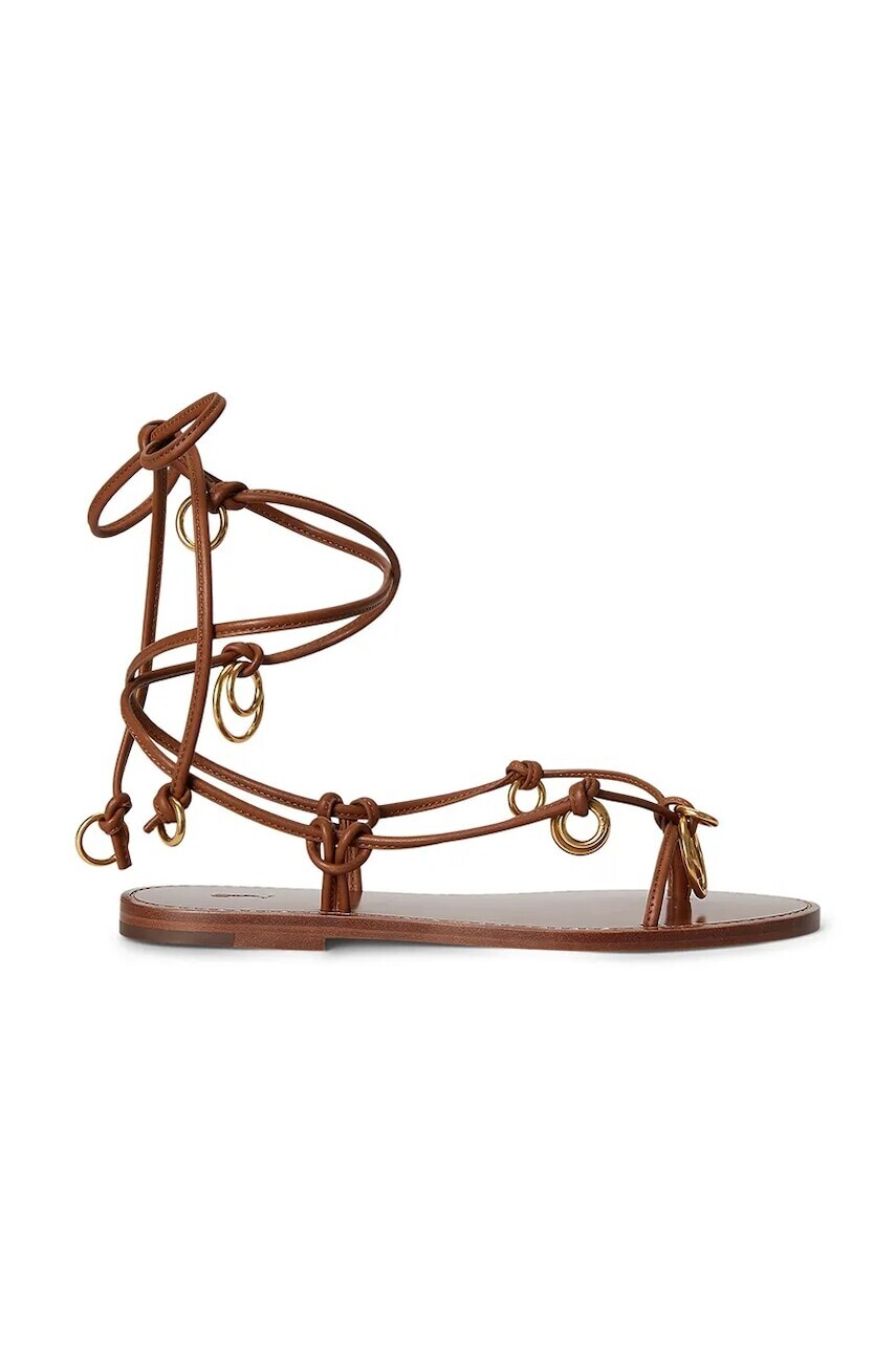 Kožené sandále Polo Ralph Lauren Rng Wrp Sandal