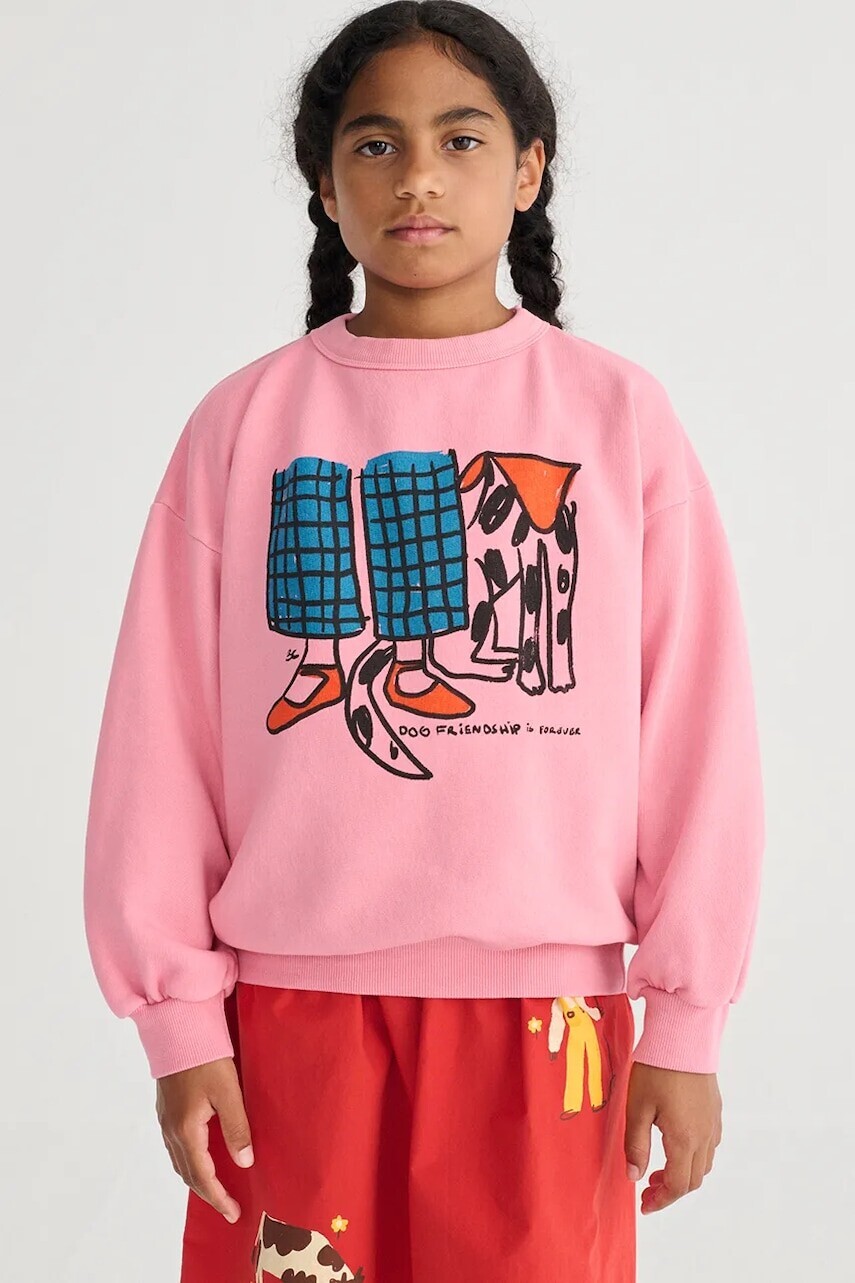 Detská bavlnená mikina Bobo Choses Dog Friendship