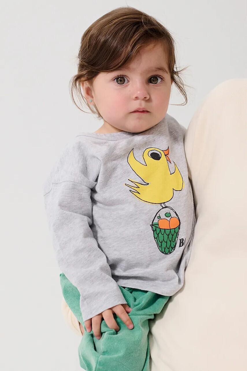 Detské bavlnené tričko s dlhým rukávom Bobo Choses Flying Oranges