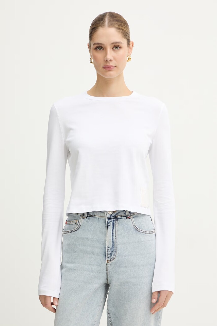 Bavlnené tričko s dlhým rukávom MAX&Co. MCOELLENI