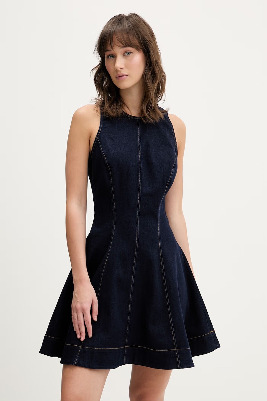 Rifľové šaty Bardot