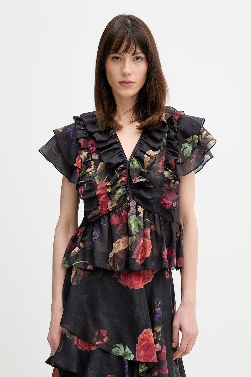 Ľanová blúzka AllSaints ALMA