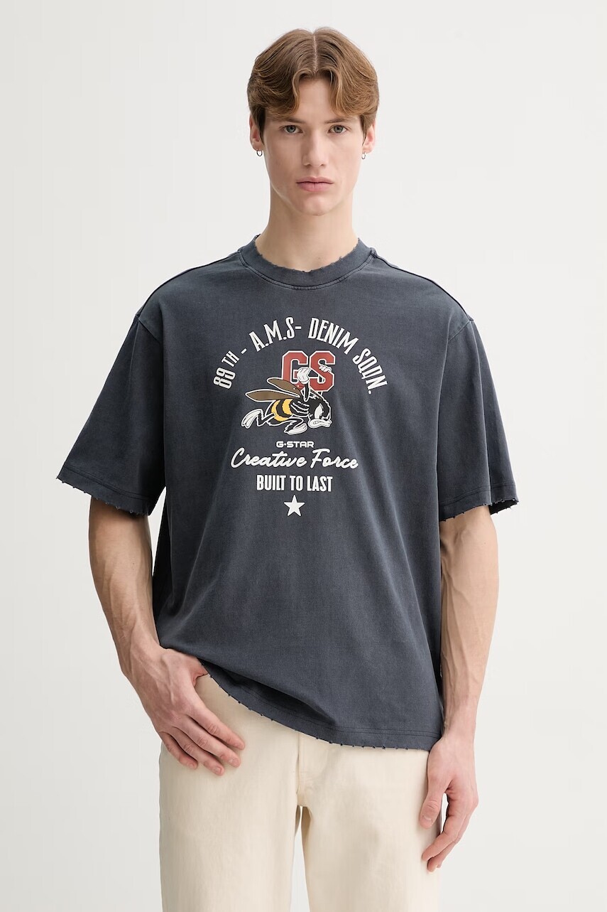 Bavlnené tričko G-Star Front gr angry bee loose