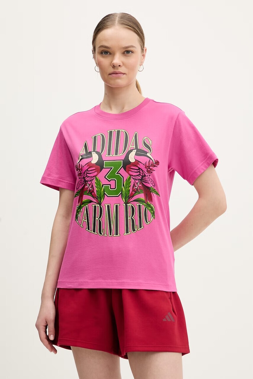 Bavlnené tričko adidas x Farm Rio