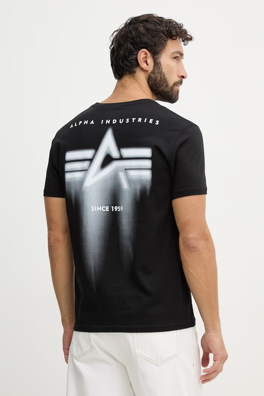 Bavlnené tričko Alpha Industries Spray Print