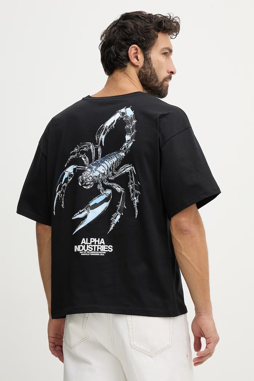 Bavlnené tričko Alpha Industries Scorpion Cyborg