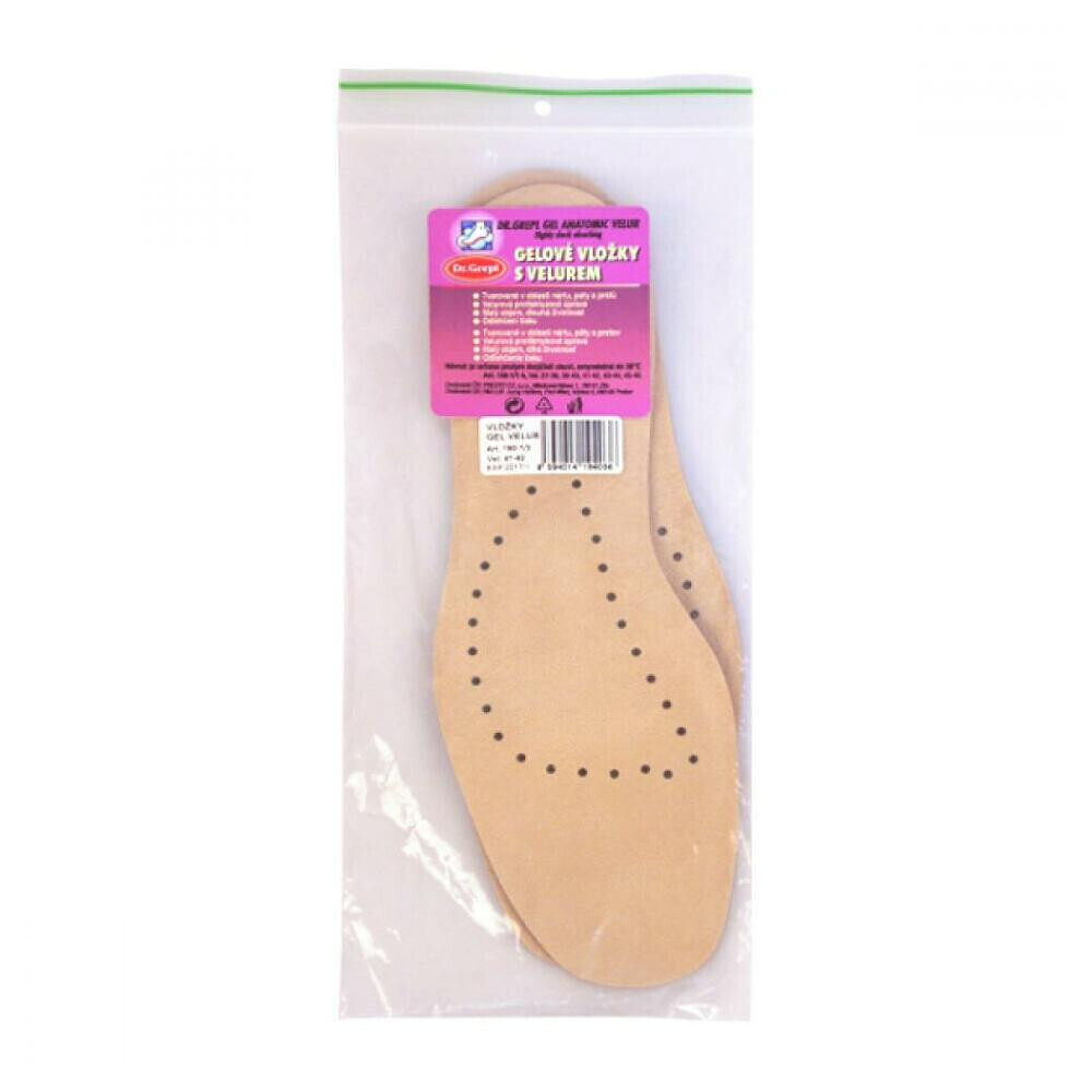 DR.GREPL Gélové vložky s velúrom vel.41-42