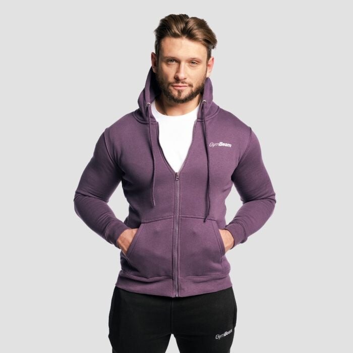 GymBeam Mikina Zipper Hoodie Obsidian  S
