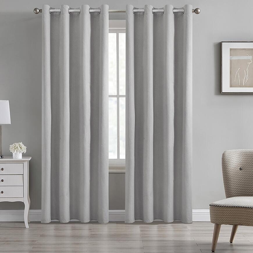 Záves na priechodkách BLT 312/3/3 BLACKOUT 140x250 sivý