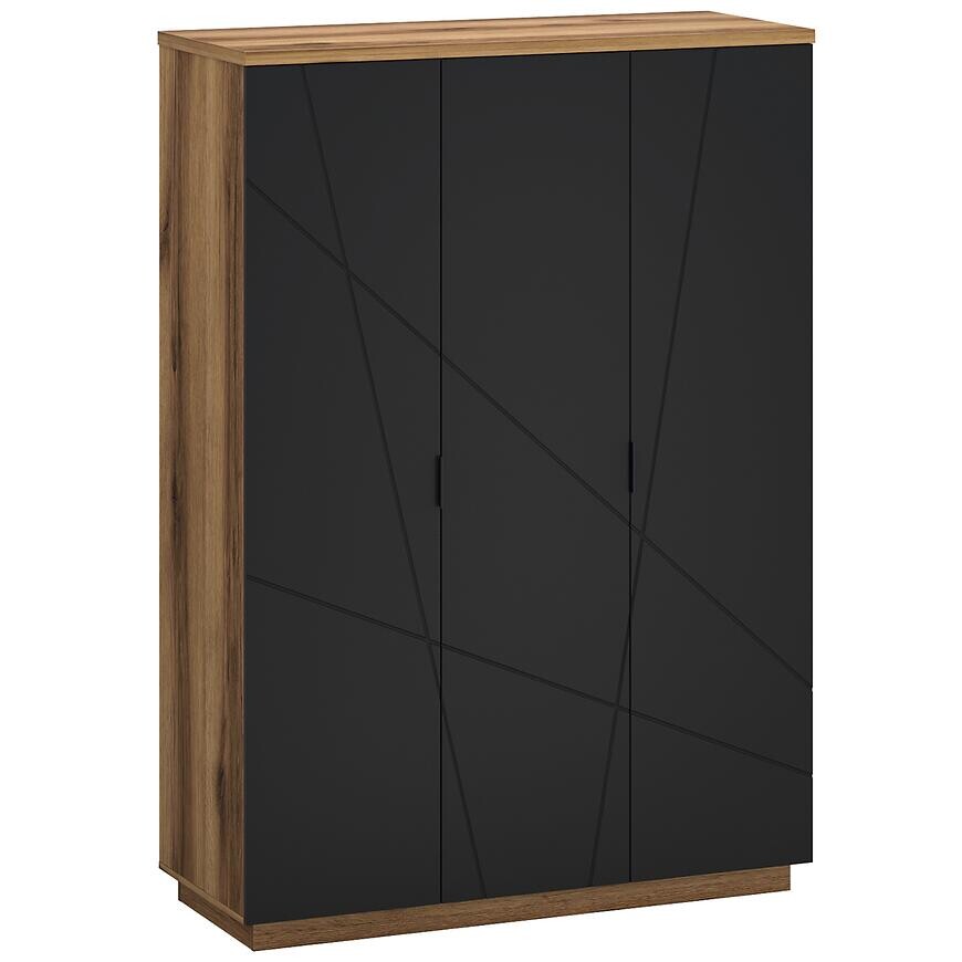 Skriňa Orient H Dub Delano/Čierna