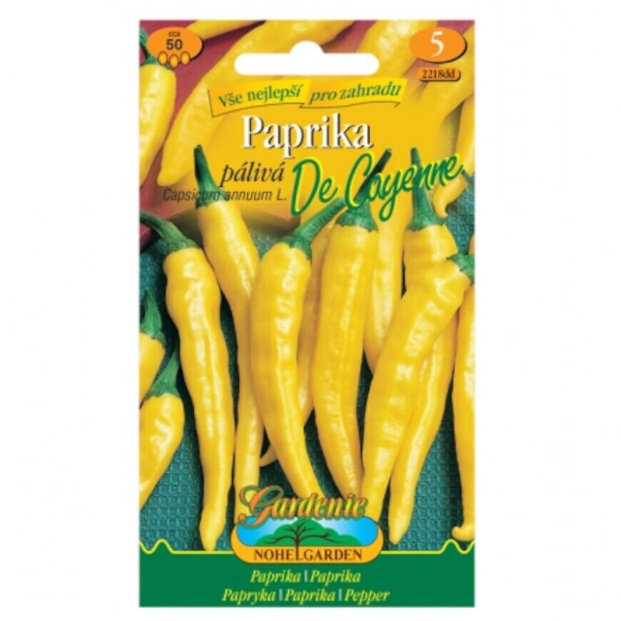 Paprika zeleninová pálivá De Cayenne, žlutá
