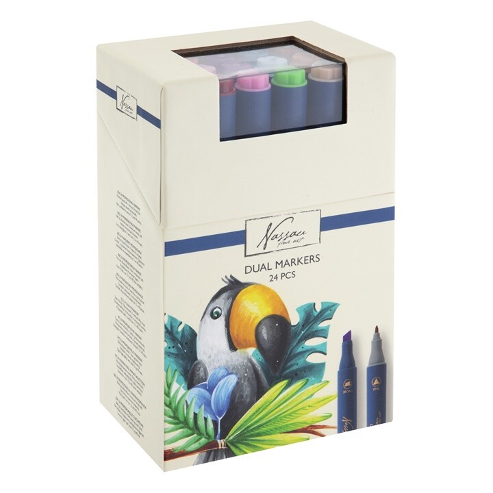 Sada obojstranných popisovačov 24 ks