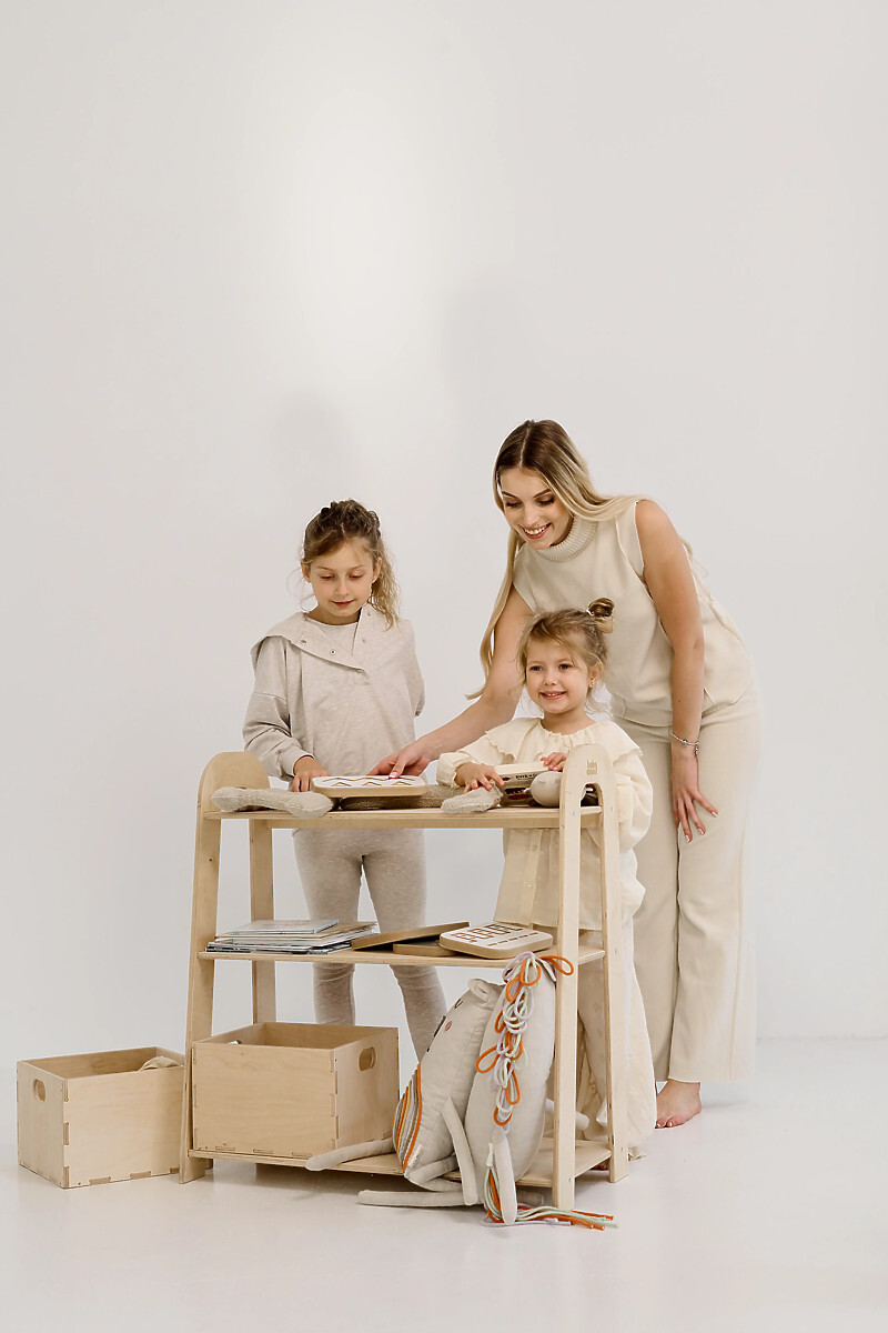 Regál SLIM M - prírodný