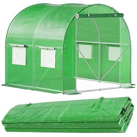 Náhradný kryt na skleník - fólia - 2x2x2x m - UV-4 - 140g/m - zelená