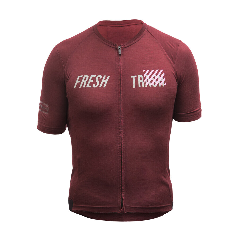 Fresh Trash MEN'S LITE MERINO EVO JERSEY MERLOT RED Veľkosť: S
