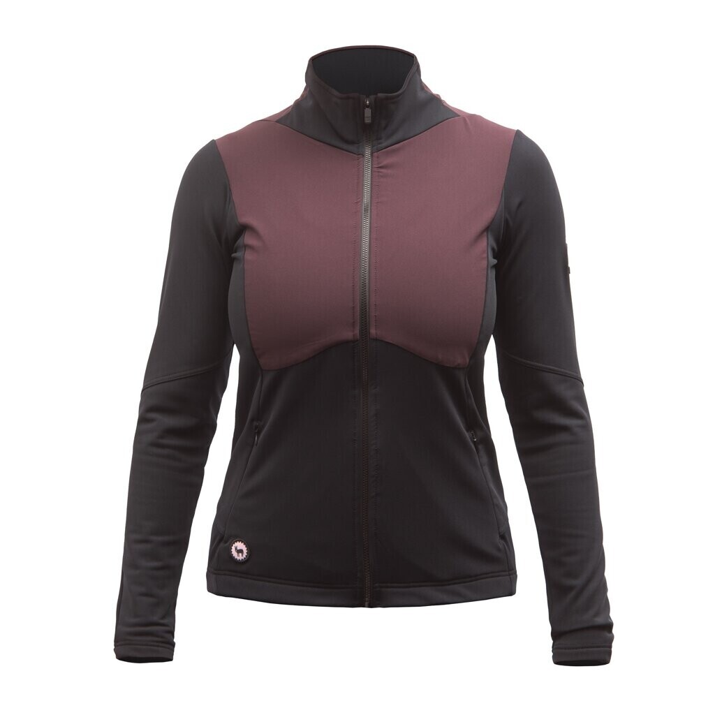 Fresh Trash WOMEN'S CROSS POINT HYBRID JACKET TRUE BLACK/PORT RED Veľkosť: S