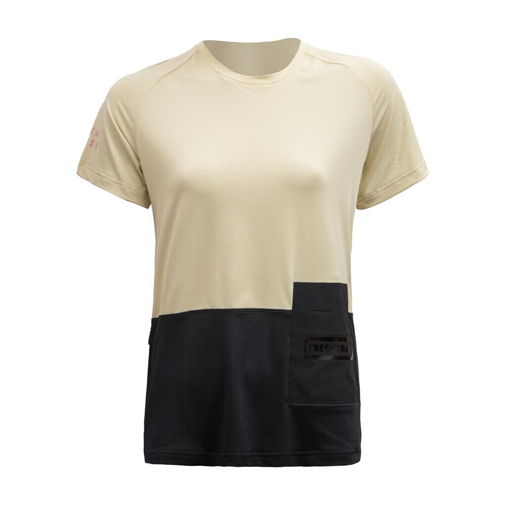 Fresh Trash WOMEN'S HORIZON POCKET SHORT SLEEVE JERSEY SAND/BLACK Veľkosť: S