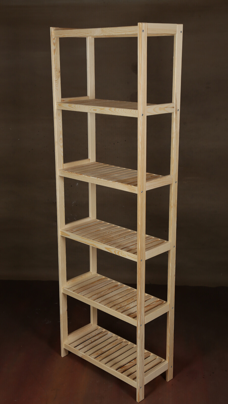 Regál drevený borovicový  PN 6 - 213x80x38 cm